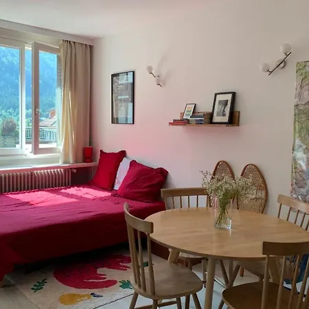Studio Cosy With Balcony And View On Mont-Blanc Lägenhet